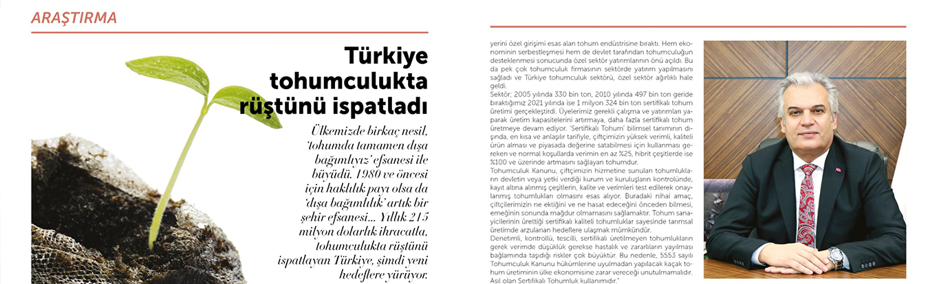 "Türkiye Tohumculukta Rüştünü İspatladı"