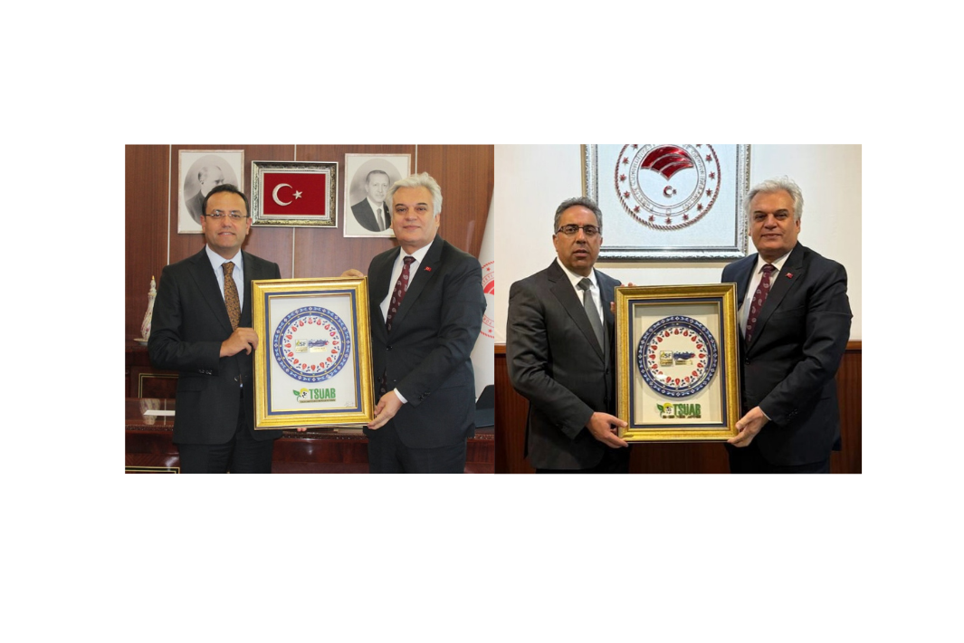 TSÜAB Başkanı Yıldıray Gençer Bakan Yardımcıları Gizligider ve Gümen 'i Ziyaret Etti